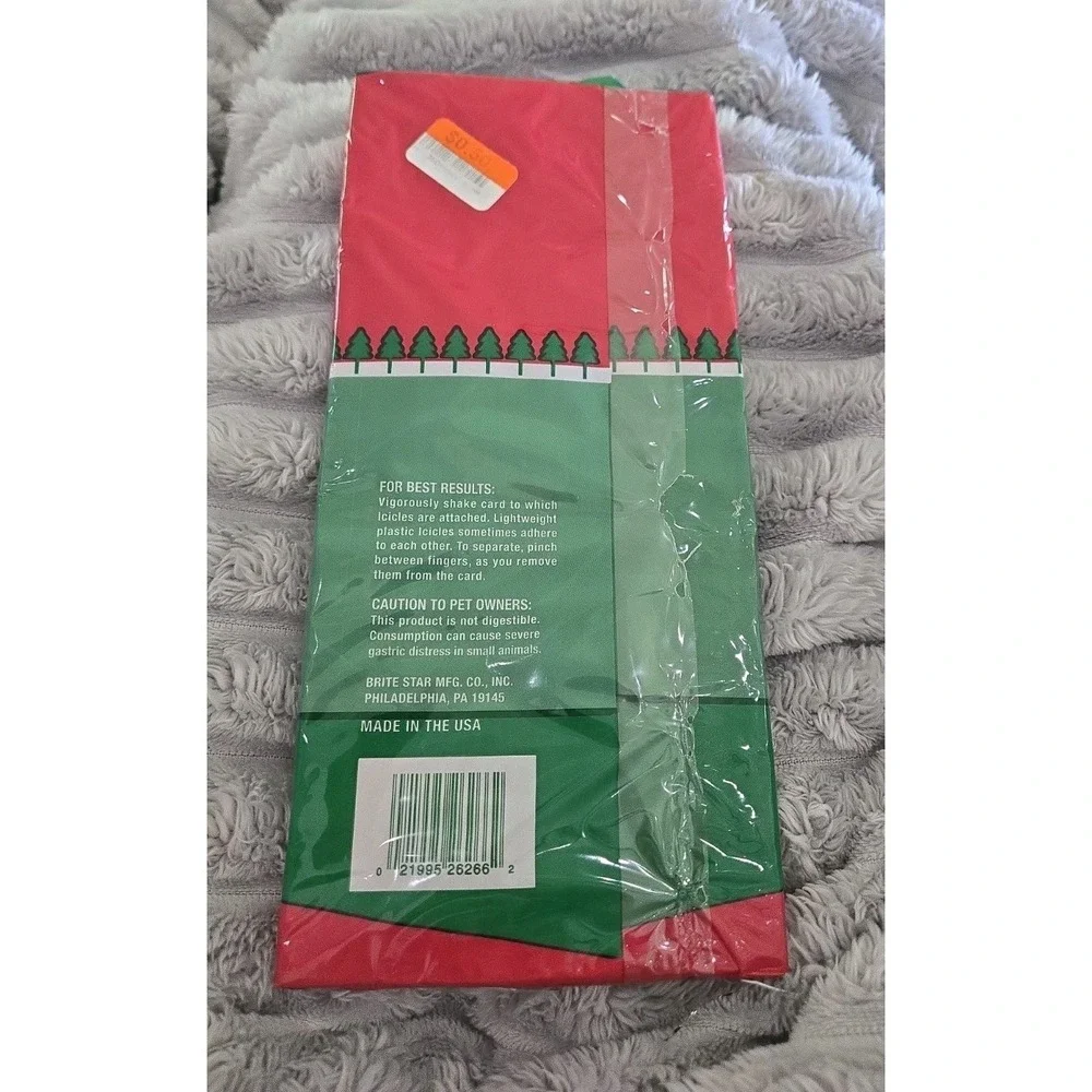 Brite Star Tinsel Silver Icicles Christmas Tree Holiday Decor 1000 Strands New